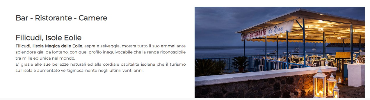 FILUCIDI EOLIE DA NINO SUL MARE